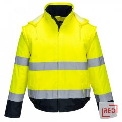 Hi-Vis 2 az 1-ben kontrasztos Essential Lite bomber kabát 