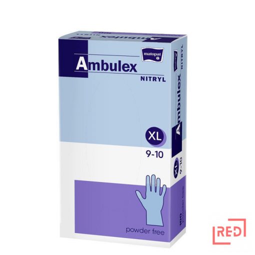 Ambulex Nitryl egyszerhasználatos kesztyű, púdermentes (100 db/doboz) 