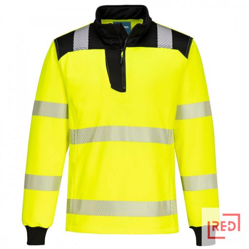 PW3 Hi-Vis 1/4 Zippzáras hosszú ujjú póló