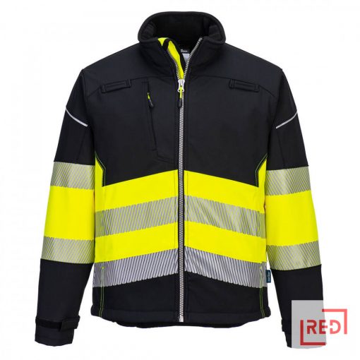 PW3 Hi-Vis Class 1 Softshell kabát (3L)