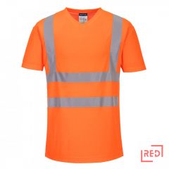 Hi-Vis pamut póló pamut hálós betétes póló S/S 