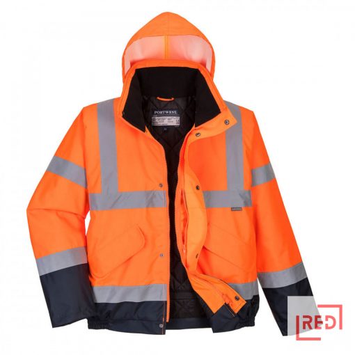 Hi-Vis kéttónusú bomber kabát 