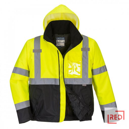 Hi-Vis kéttónusú bomber kabát 