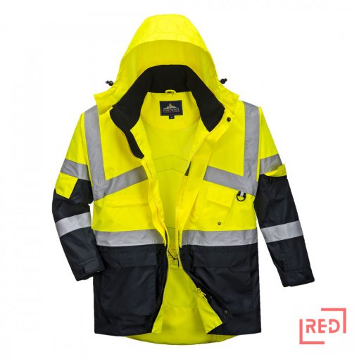 Hi-Vis kéttónusú lélegző kabát