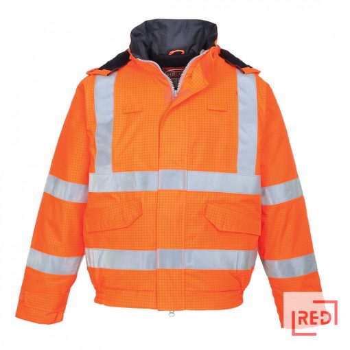 Bizflame Rain Hi-Vis Antistatic FR bomber kabát