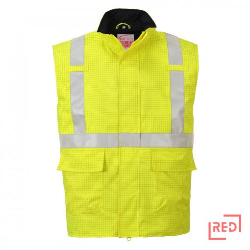 Bizflame Rain Hi-Vis antisztatikus FR lángálló mellény