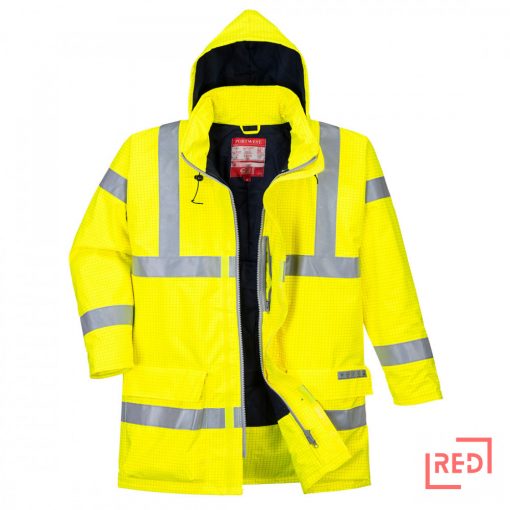 Bizflame Rain Hi-Vis antisztatikus FR kabát